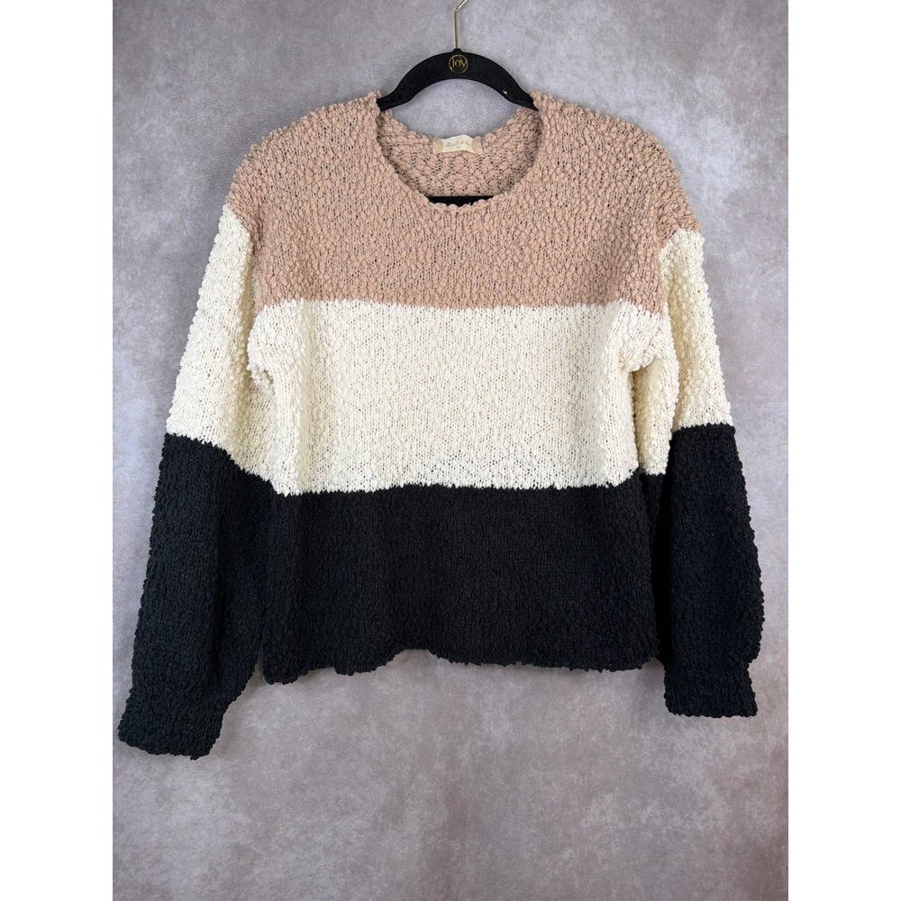 Altar'd State Sweater Womens XS Multicolor Colorblock Popcorn Knit Oversized